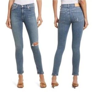 Citizens of Humanity Rocket Ankle Skinny Jeans Stretch Distressed 26